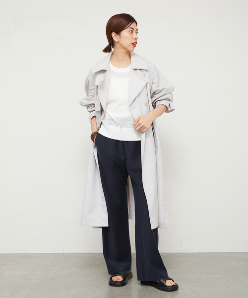 「IENA」 トレンチコート 36 ベージュ レディース_画像3