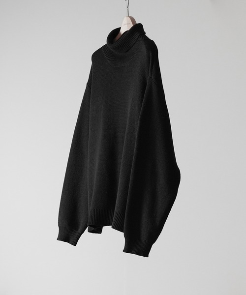 「RUUBON」 タートルネックニット M ブラウン メンズ_画像3