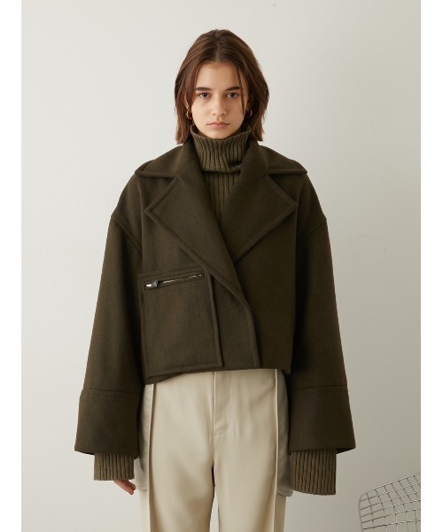 la peau de gem（ラポドゥジェム） ジャケット FREE カーキ レディース