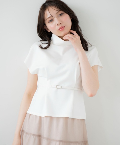 Noela - 出品6日まで！Noela カットソー セール】ロールカラーカットソー（Tシャツ/カットソー）｜Noela