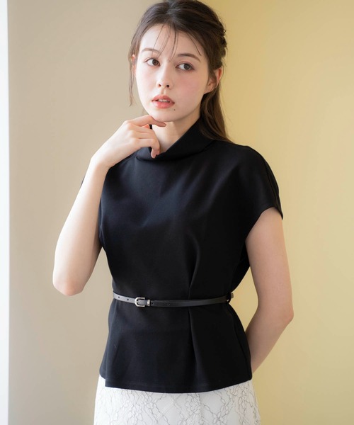 Noela tシャツ ロールカラーカットソー レディース : ZOZOTOWN