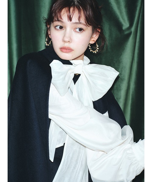「LILY BROWN」 長袖ブラウス ONE SIZE ベージュ レディース LILY BROWN 「LILY BROWN」 長袖ブラウス ONE SIZE ベージュ