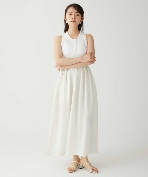 【即日発送】polo docking one-piece Luan ワンピース 「Luan」POLO DOCKING DRESS/ポロ襟ドッキング