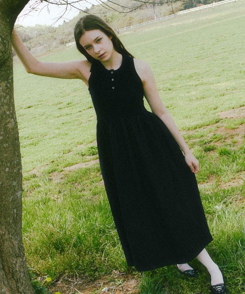 Luan（ルアン） ワンピース 「Luan」POLO DOCKING DRESS/ポロ襟