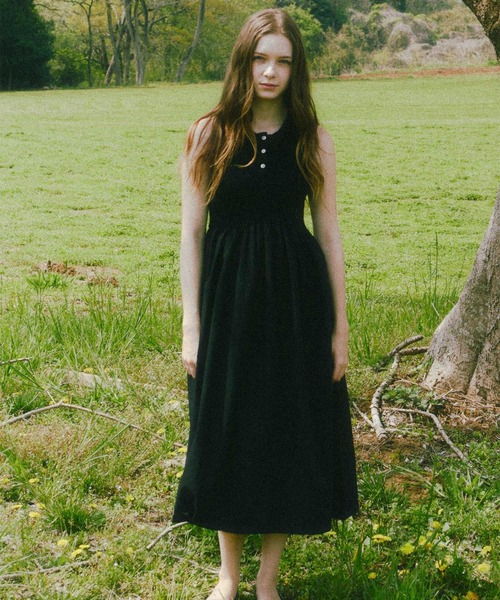 Luan ワンピース 「Luan」POLO DOCKING DRESS/ポロ襟ドッキング