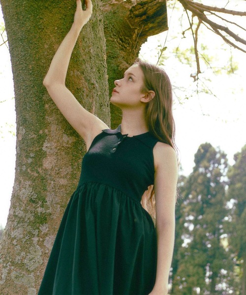 Luan ワンピース 「Luan」POLO DOCKING DRESS/ポロ襟ドッキング