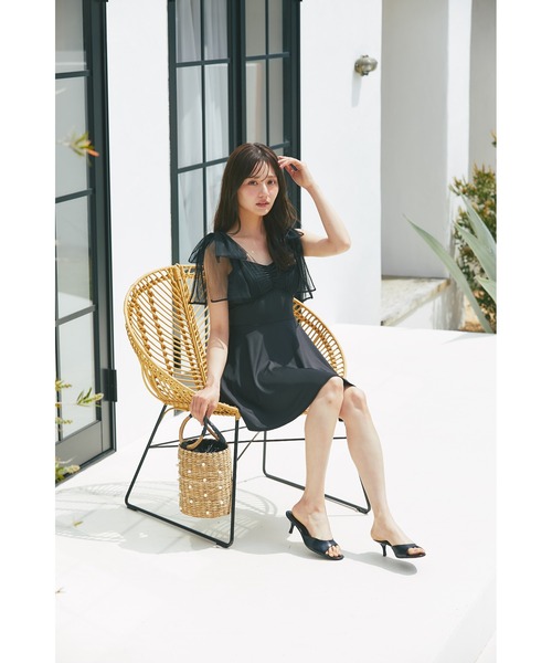 tocco closet かごバッグ カゴバッグ パール付きカゴバッグ