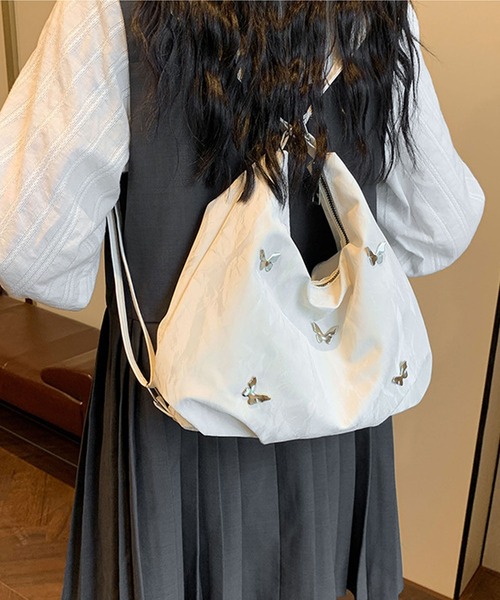 あみさん2WAYバック aimoha ショルダーバッグ バッグ バタフライモチーフ2WAYバッグ