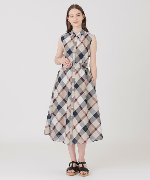 BLUE LABEL CRESTBRIDGE ワンピース クレストブリッジチェック BLUE LABEL CRESTBRIDGE ワンピース クレストブリッジチェック