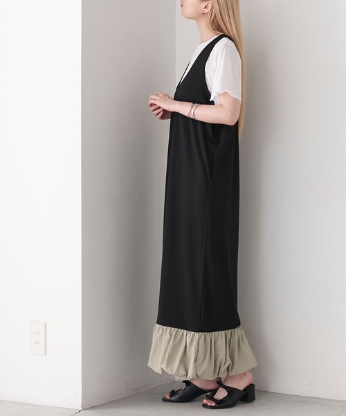 【美品】フォクシーブティック　ノースリーブワンピース　裾フリル　最高級ライン forksy.（フォルクシー） ワンピース 「forksy.」「オケージョン対応