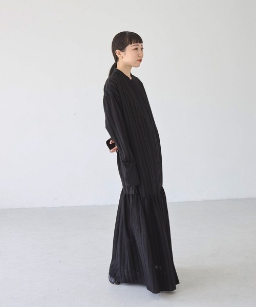 【ja】todayfulブラック ロングワンピース 36 TODAYFUL 「TODAYFUL」 長袖ワンピース 36inch ブラック
