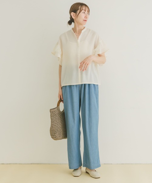 fitmore♡チュールドッキングフリルブラウス♡ チュールドッキングフリルブラウス【宅配便】 | Fit more