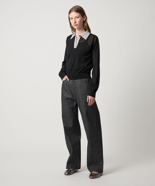 ニット セーター 「Steven Alan」リンガー ポロニット レディース STEVEN ALAN ニット セーター 「Steven Alan」リンガー