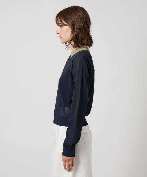 ニット セーター 「Steven Alan」リンガー ポロニット レディース STEVEN ALAN ニット セーター 「Steven Alan」リンガー