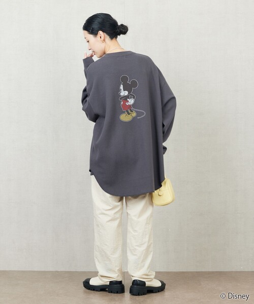 「FREAK'S STORE」 長袖カットソー フリ- チャコール レディース FREAK'S STORE 「FREAK'S STORE」 長袖カットソー フリ