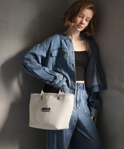 ハンドバッグ play-b　 3way メッシュ ハンドバッグ M Size