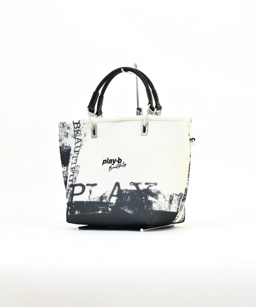 ハンドバッグ play-b　 3way メッシュ ハンドバッグ M Size