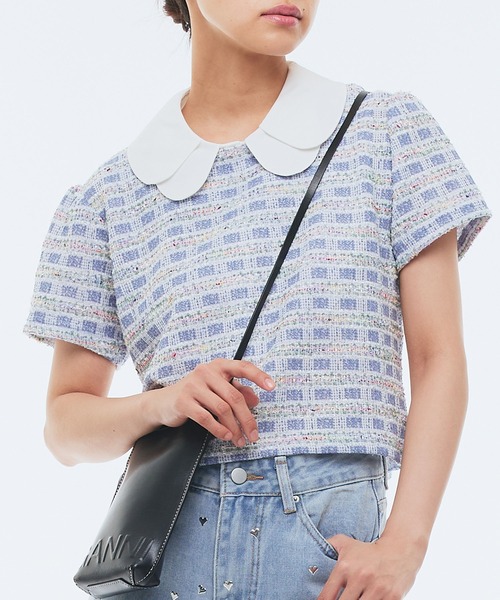 tシャツ 「Narcissus」ツイードＴシャツ レディース