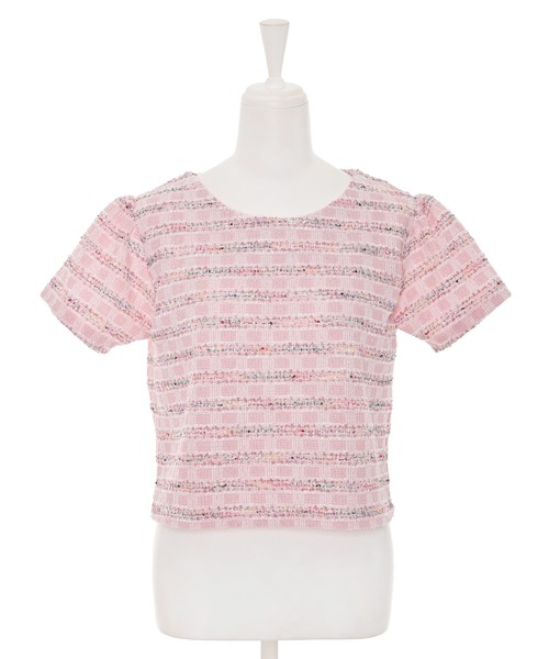 tシャツ 「Narcissus」ツイードＴシャツ レディース Narcissus tシャツ 「Narcissus」ツイードTシャツ レディース