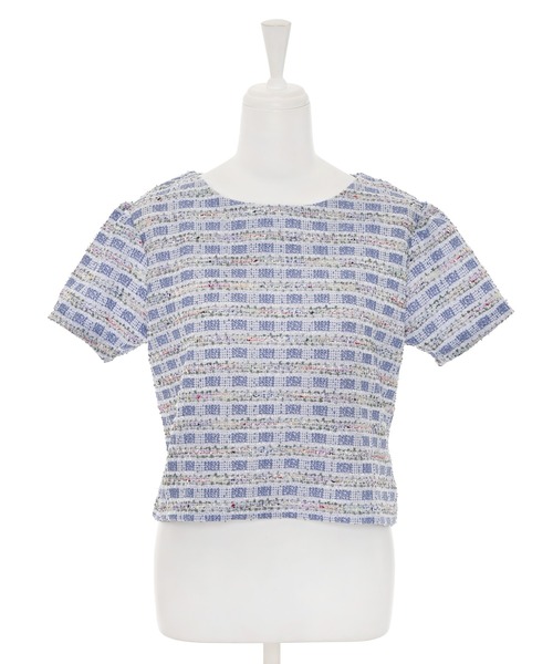 tシャツ 「Narcissus」ツイードＴシャツ レディース Narcissus tシャツ 「Narcissus」ツイードTシャツ レディース