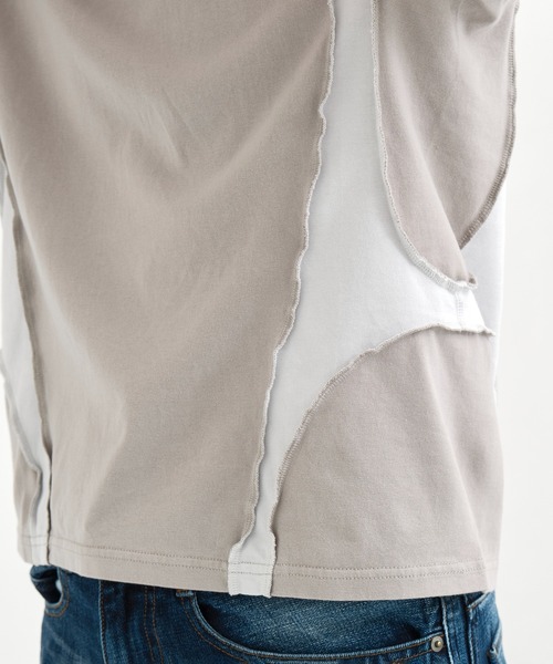 nvrfrgt 23ss Tシャツ NVRFRGT tシャツ 別注 PANELED HALF SLEEVE T-SHIRT メンズ
