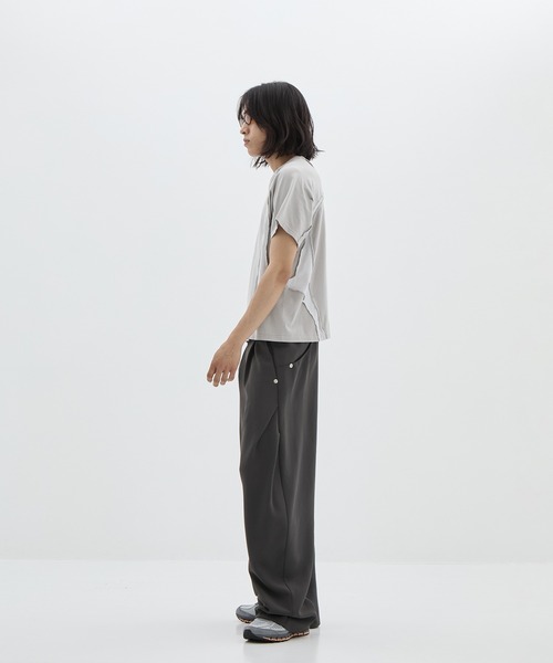 NVRFRGT tシャツ 別注 PANELED HALF SLEEVE T-SHIRT メンズ