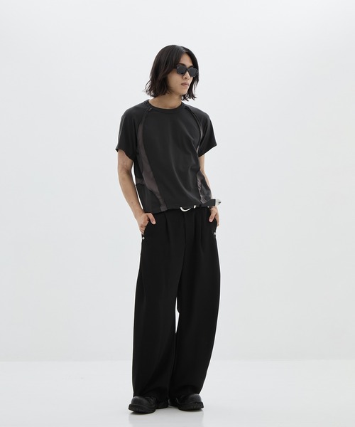 nvrfrgt 23ss Tシャツ NVRFRGT tシャツ 別注 PANELED HALF SLEEVE T-SHIRT メンズ
