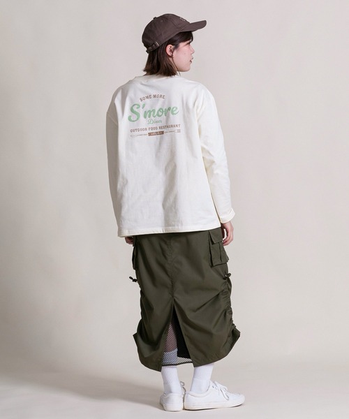 「S'more」 長(zhǎng)袖カットソー LARGE ホワイト レディース