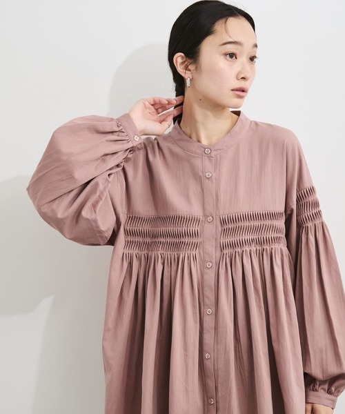 LE CERCLE par rope' ブラウス シャツ ピンタックブラウス