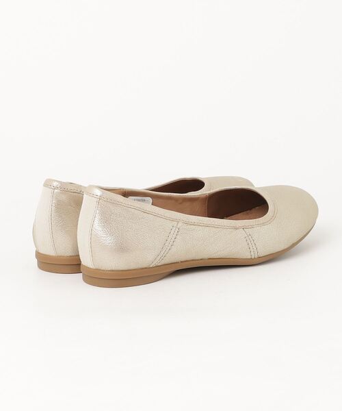 「Clarks」 フラットパンプス 22.5cm ゴールド レディース_画像2