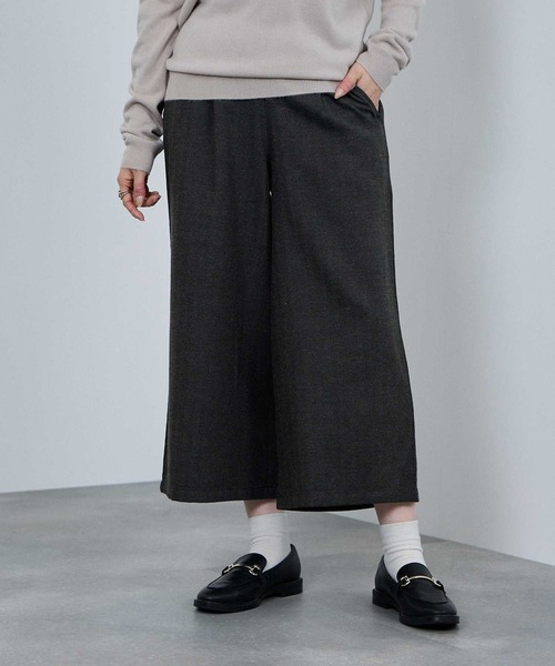 NAVY ワイドパンツ パンツ ワイドクロップドパンツ レディース