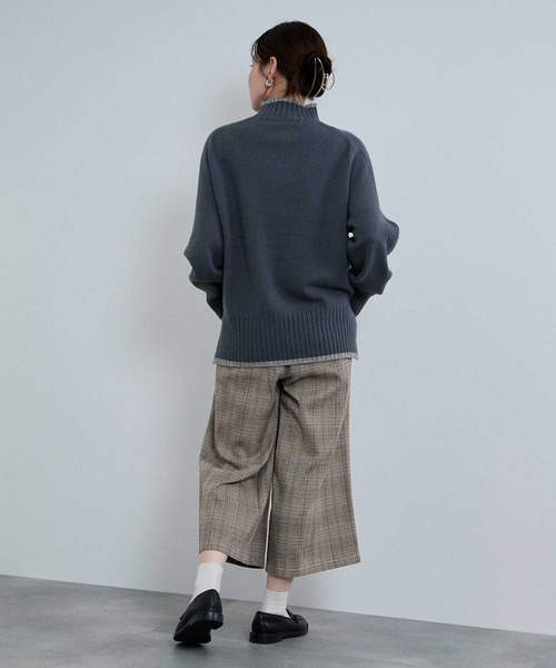 NAVY ワイドパンツ パンツ ワイドクロップドパンツ レディース