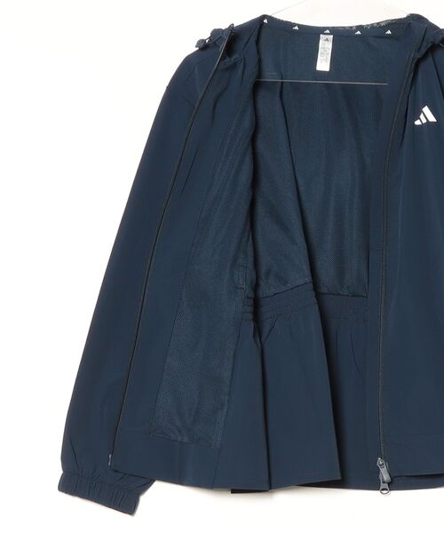 新品☆アディダス ゴルフ レディース 長袖 パーカー UVカット ネイビー M パーカー 撥水 フルジップフーディー「adidas Golf/アディダス