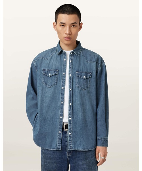 ALLSAINTS（オールセインツ） シャツ FENTON DENIM SHIRT | FENTON