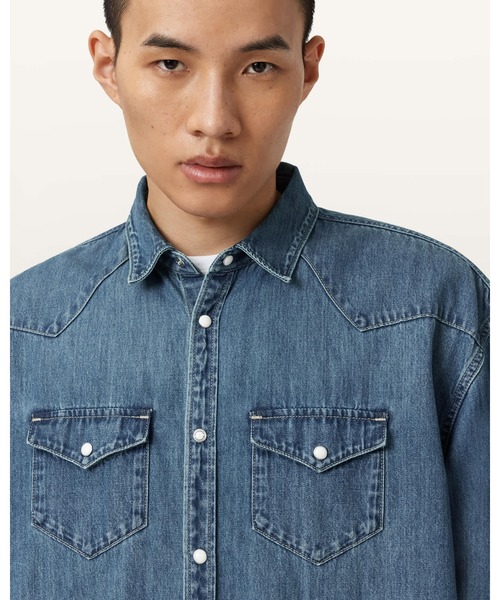 ALLSAINTS（オールセインツ） シャツ FENTON DENIM SHIRT | FENTON