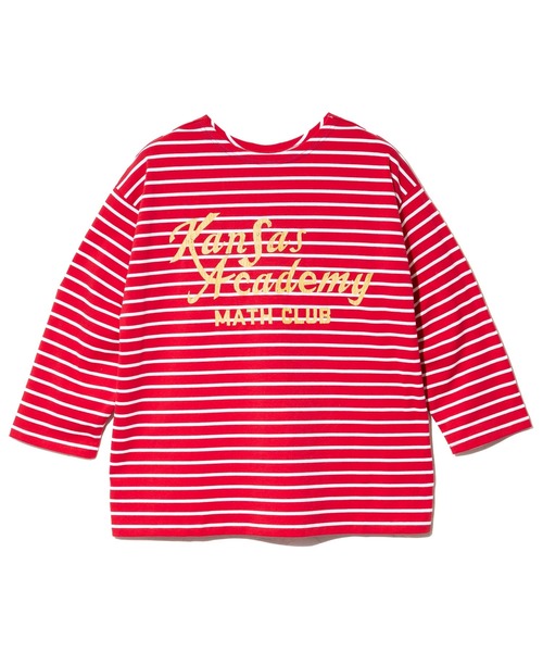 CUBE SUGAR（キューブシュガー） tシャツ 先染めボーダー天竺 前後着