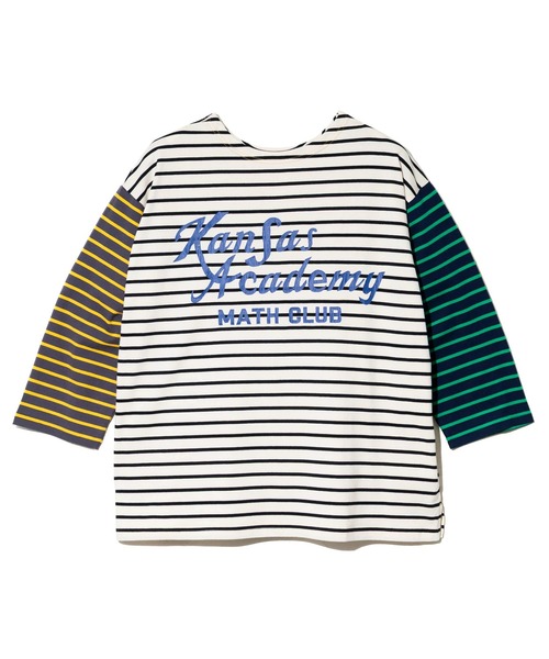 CUBE SUGAR（キューブシュガー） tシャツ 先染めボーダー天竺 前後着