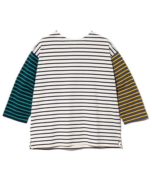 CUBE SUGAR（キューブシュガー） tシャツ 先染めボーダー天竺 前後着