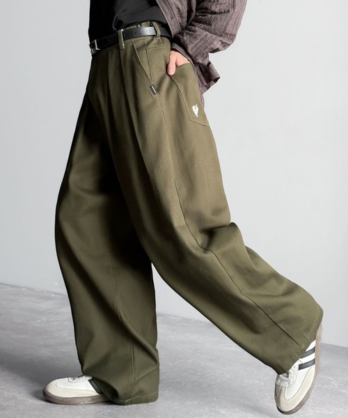 Classical Origin チノパン 綿100％ インツータック仕様 ワイド