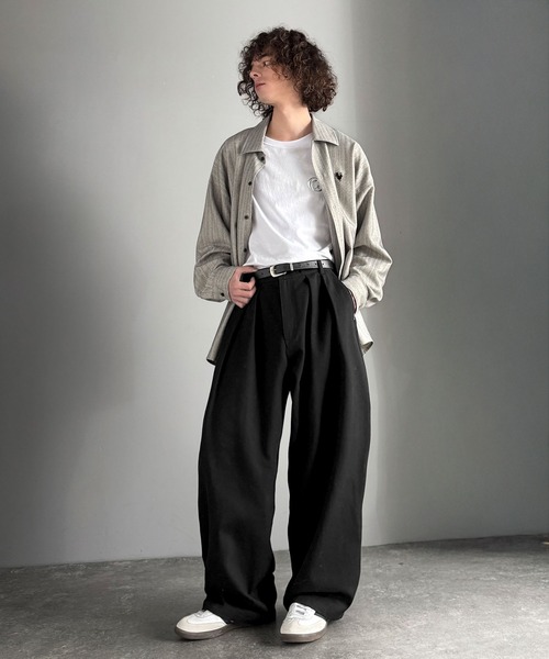 Classical Origin チノパン 綿100％ インツータック仕様 ワイド