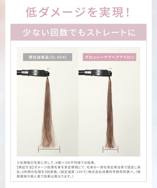 サロニア SALONIA サロニア グロッシーケア メタルカッサコーム × グロッシーケア ストレートヘアアイロン