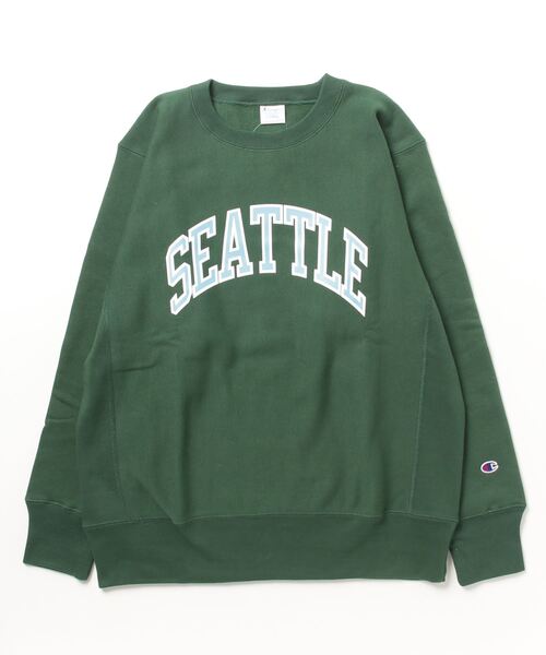 Champion（チャンピオン） スウェットカットソー L グリーン メンズ