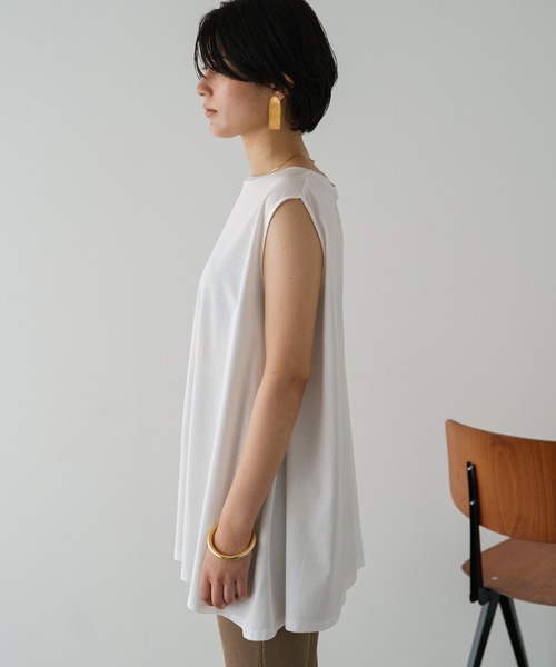 「LOUNGEDRESS」 ノースリーブトップス FREE ブラウン レディース_画像9