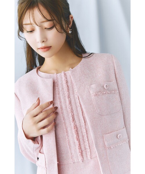 TOCCA（トッカ） ジャケット ノーカラージャケット MIST TWEED