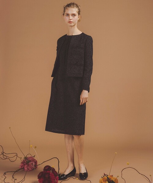 TOCCA（トッカ） ジャケット ノーカラージャケット MIST TWEED