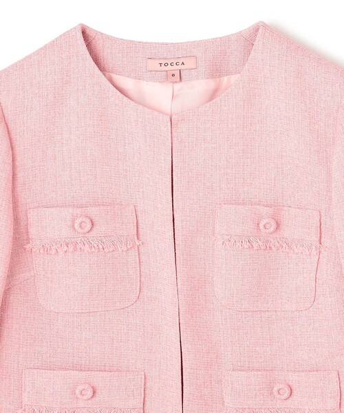 TOCCA（トッカ） ジャケット ノーカラージャケット MIST TWEED
