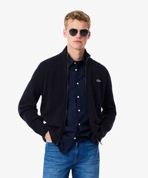 ラコステ/ウール100%/ベスト/42 LACOSTE（ラコステ） ニットベスト アイボリー ウール100％ Vネック