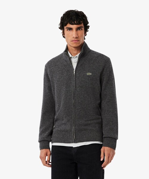 LACOSTE（ラコステ） セーター ニット ハイネックフルジップ ウール