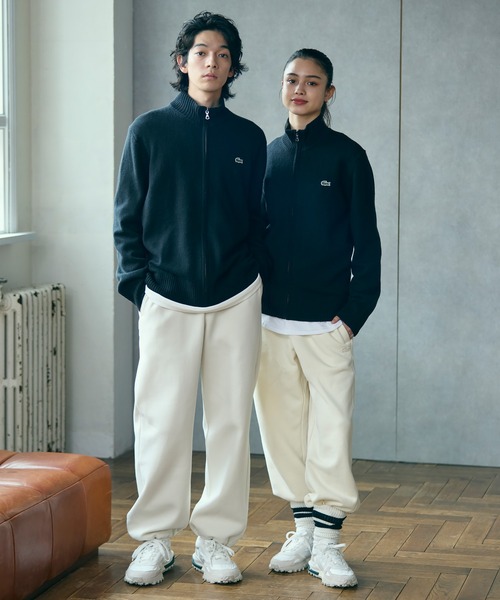 LACOSTE（ラコステ） セーター ニット ハイネックフルジップ ウール