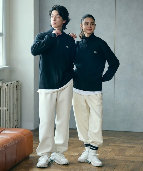 LACOSTE（ラコステ） セーター ニット ハイネックフルジップ ウール